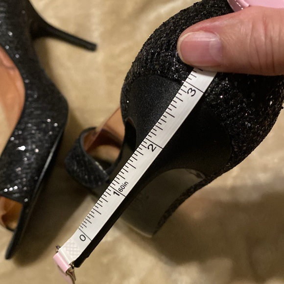 Nina Black Glitter Shoes New With Box - Picture 7 of 9